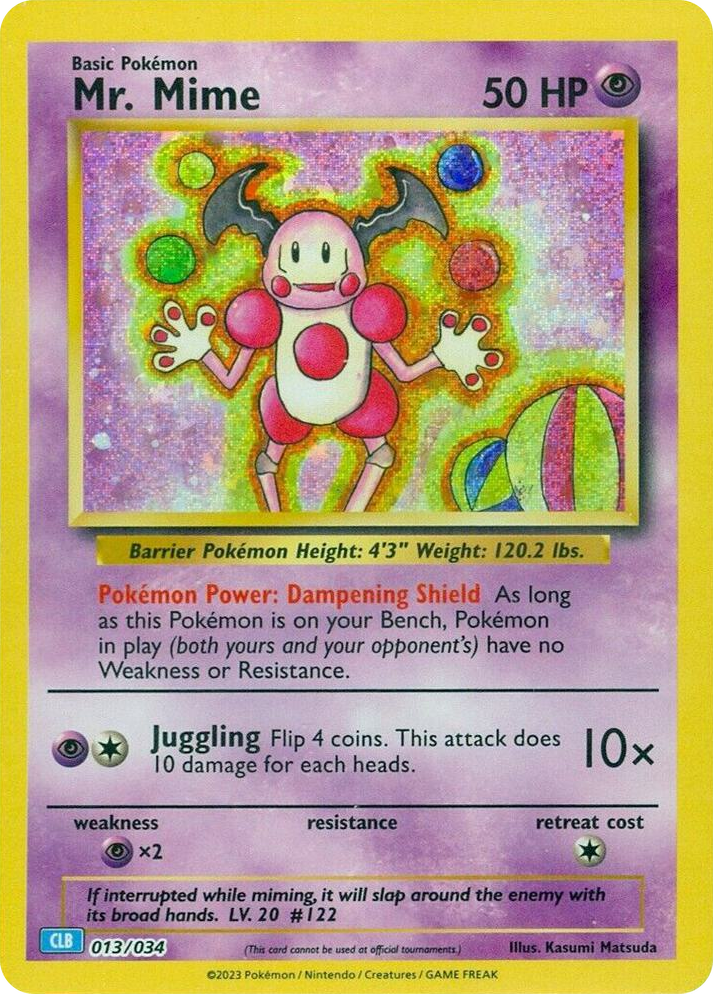 0013 Mr. Mime Classic Collection Trading Card Game Classic