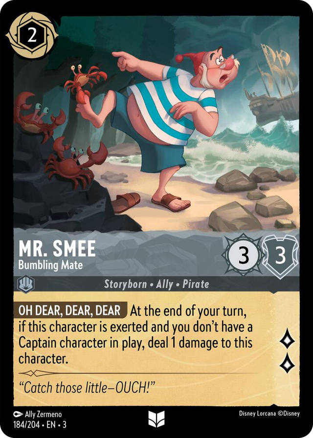 0184 Mr. Smee - Bumbling Mate Uncommon Into the Inklands