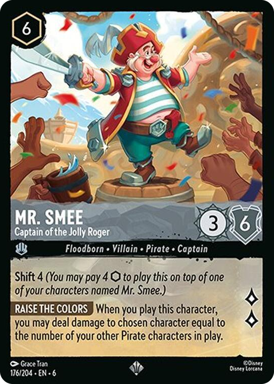 0176 Mr. Smee - Captain of the Jolly Roger Super Rare Azurite Sea