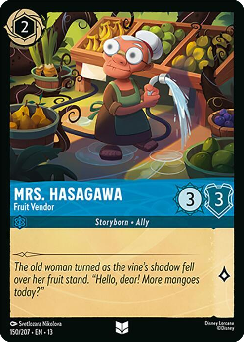 Mrs. Hasagawa - Fruit Vendor #150 Uncommon - Attack of the Vine! Pokemon card