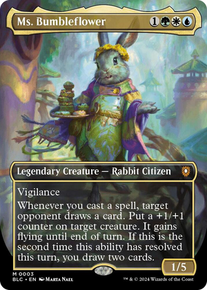 0003 Ms. Bumbleflower (Borderless) M Commander: Bloomburrow