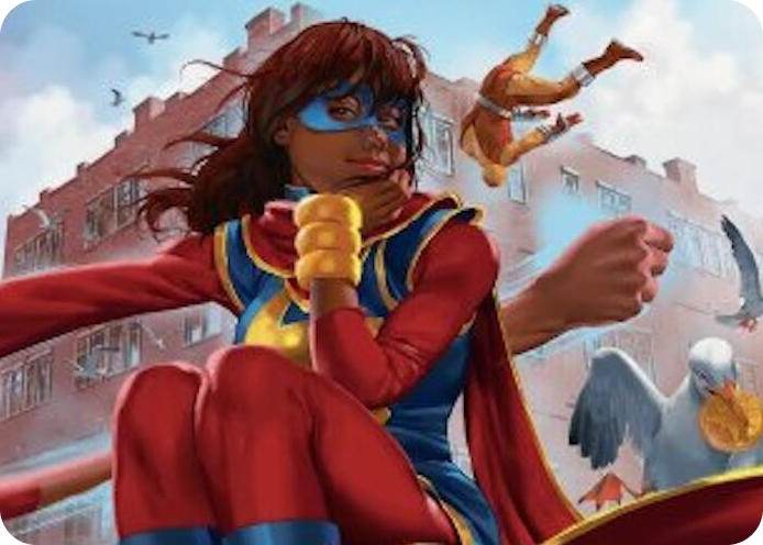 0005 Ms. Marvel, Kamala Khan Art Card S Art Series: Marvel Super Heroes