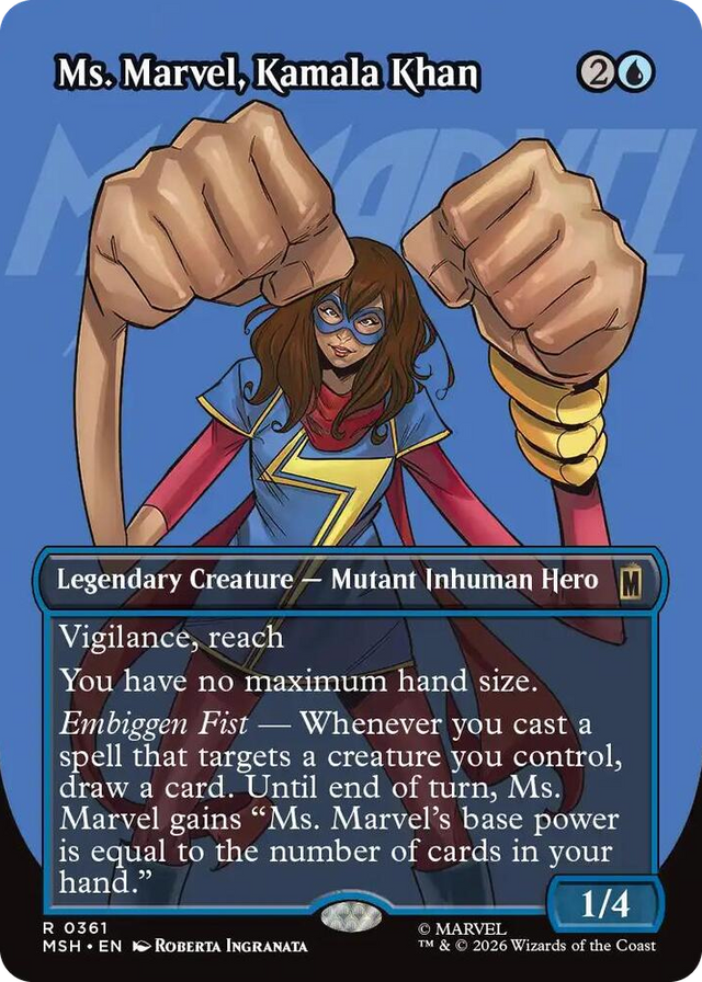 0361 Ms. Marvel, Kamala Khan (Borderless) R Marvel Super Heroes