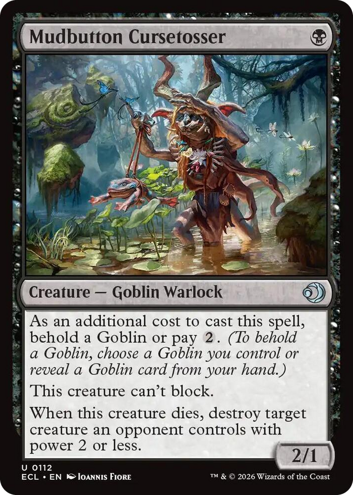 Mudbutton Cursetosser #112 U - Lorwyn Eclipsed Pokemon card