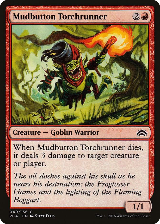 Mudbutton Torchrunner #49 C - Planechase Anthology Pokemon card