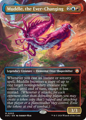 0005 Muddle, the Ever-Changing (Borderless) M Commander: Secrets of Strixhaven