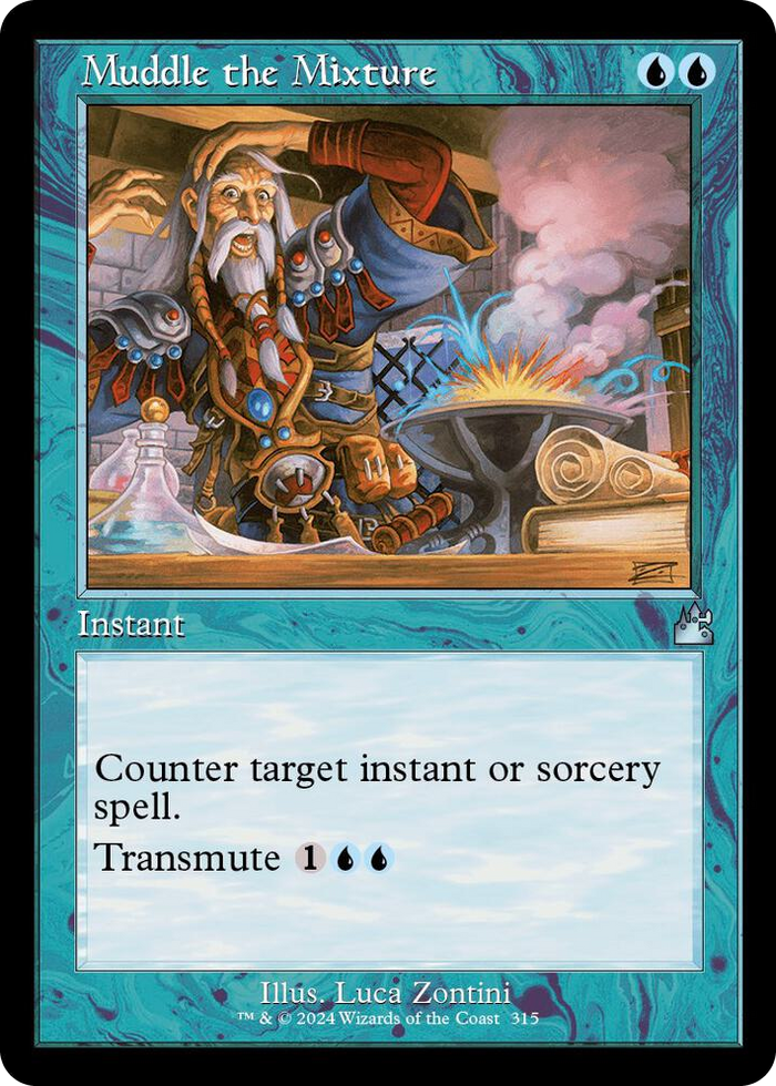 Muddle the Mixture (Retro Frame) #315 U - Ravnica Remastered Pokemon card