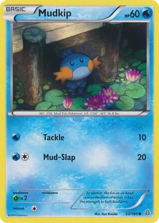 0033 Mudkip - 33/160 (Sheen Holo) Promo Miscellaneous Cards & Products