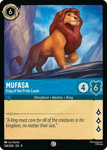 0144 Mufasa - King of the Pride Lands Common Fabled