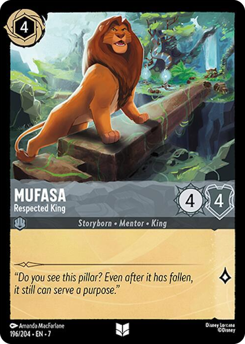 0196 Mufasa - Respected King Uncommon Archazia's Island