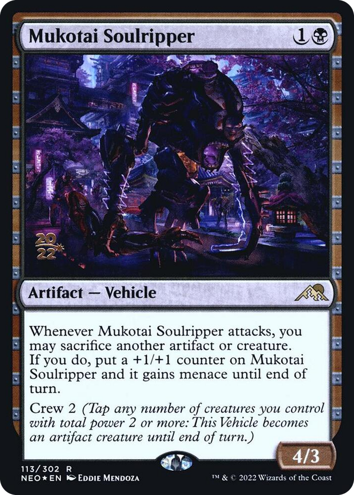 Mukotai Soulripper #113 R - Prerelease Cards Pokemon card