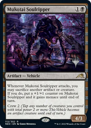 0113 Mukotai Soulripper R Promo Pack: Kamigawa: Neon Dynasty