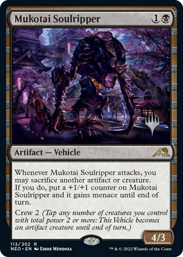 0113 Mukotai Soulripper R Promo Pack: Kamigawa: Neon Dynasty