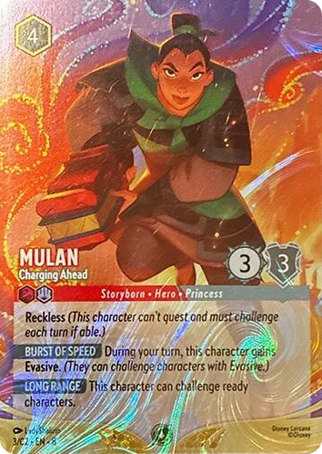 0003 Mulan - Charging Ahead (Foil) Promo Disney Lorcana Promo Cards