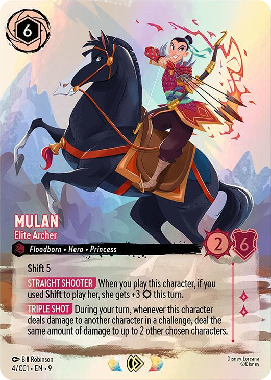 Mulan - Elite Archer #4 Promo - Disney Lorcana Promo Cards Pokemon card