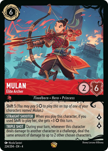 Mulan - Elite Archer (224/204) #224 Legendary