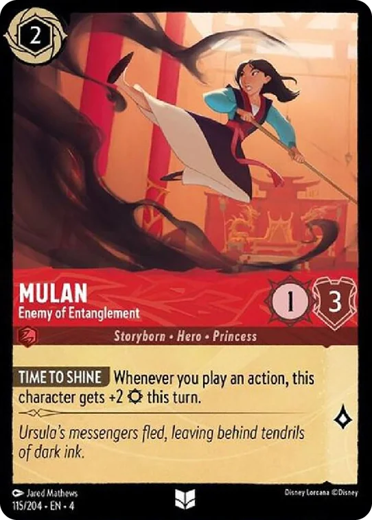 0115 Mulan - Enemy of Entanglement Uncommon Ursula's Return