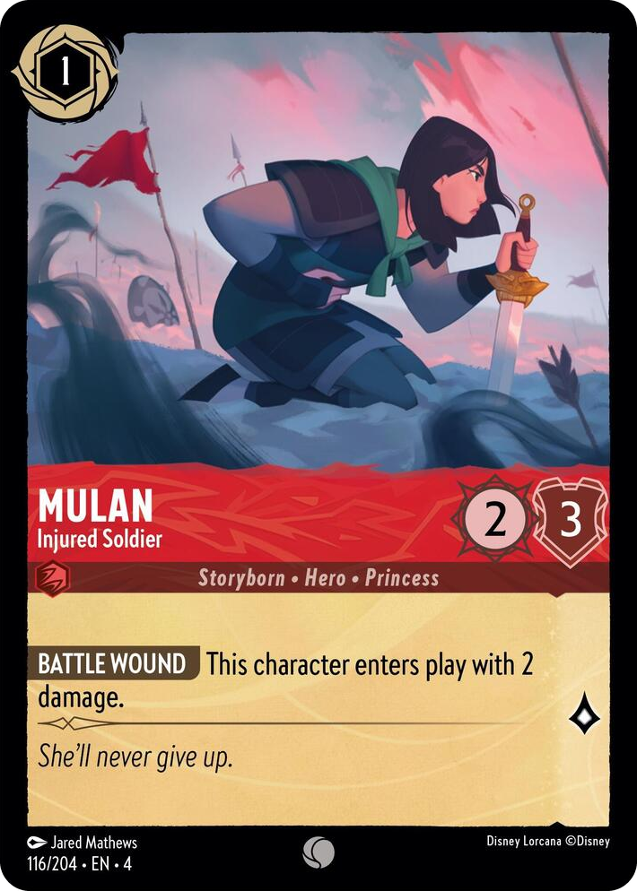 0116 Mulan - Injured Soldier Common Ursula's Return