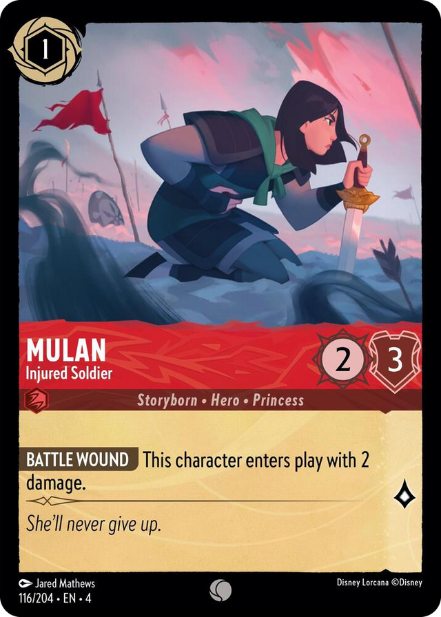 0116 Mulan - Injured Soldier Common Ursula's Return