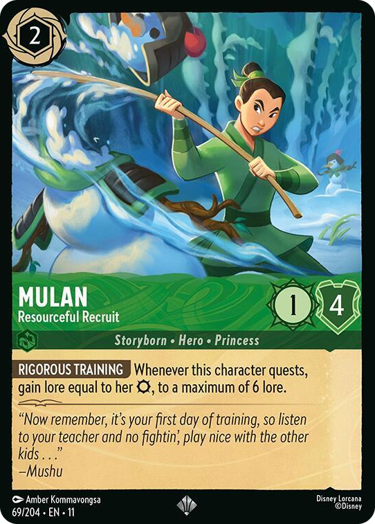 0069 Mulan - Resourceful Recruit Super Rare Winterspell