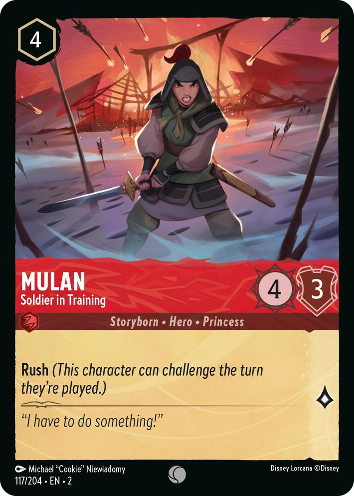 0117 Mulan - Soldier in Training Common Rise of the Floodborn