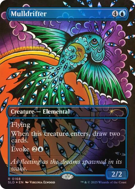 0168 Mulldrifter (0168) (Rainbow Foil) R Secret Lair Drop Series