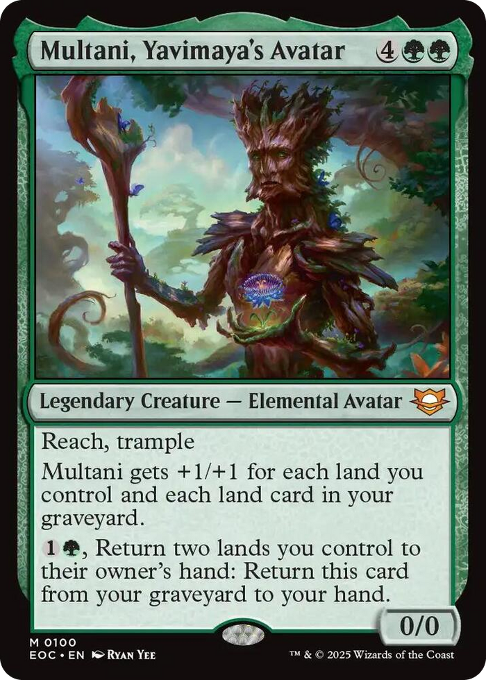 Multani, Yavimaya's Avatar #100 M - Commander: Edge of Eternities Pokemon card