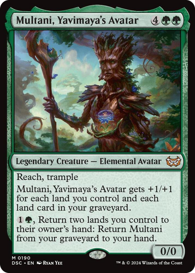 0190 Multani, Yavimaya's Avatar M Commander: Duskmourn: House of Horror