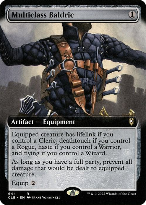 Multiclass Baldric (Extended Art) #644 R - Commander Legends: Battle for Baldur's Gate Pokemon card