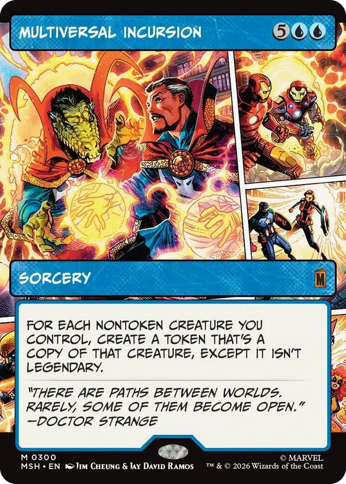 Multiversal Incursion (Borderless) #300 M - Marvel Super Heroes Pokemon card