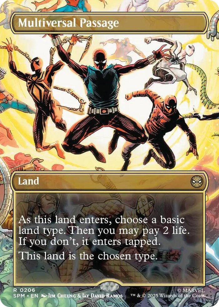 Multiversal Passage (Borderless) #206 R - Marvel's Spider-Man Pokemon card
