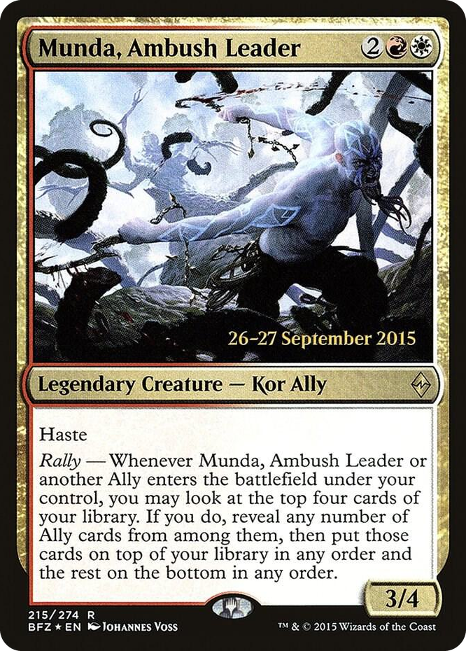 Munda, Ambush Leader #215 R - Prerelease Cards Pokemon card