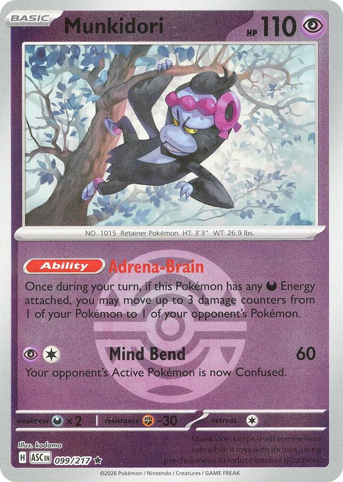 0099 Munkidori (Dusk Ball) Rare Ascended Heroes