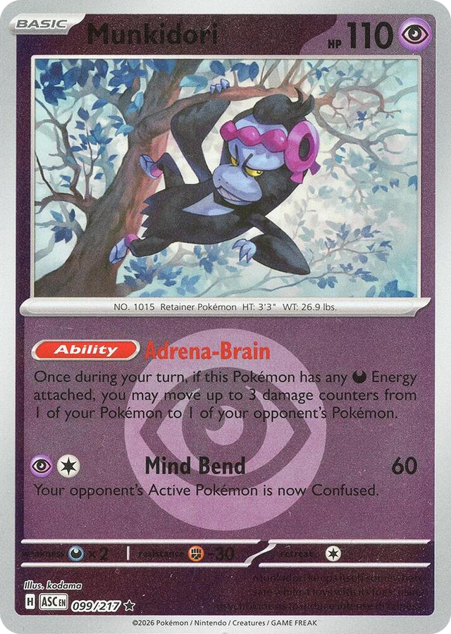 0099 Munkidori (Energy Symbol Pattern) Rare Ascended Heroes