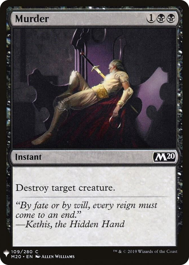 0109 Murder C The List Reprints