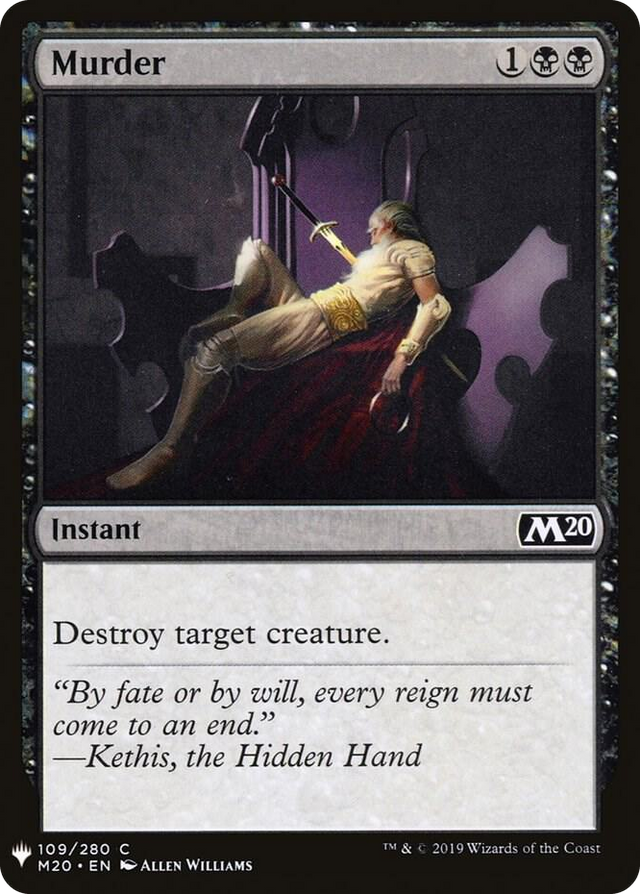 0109 Murder C The List Reprints