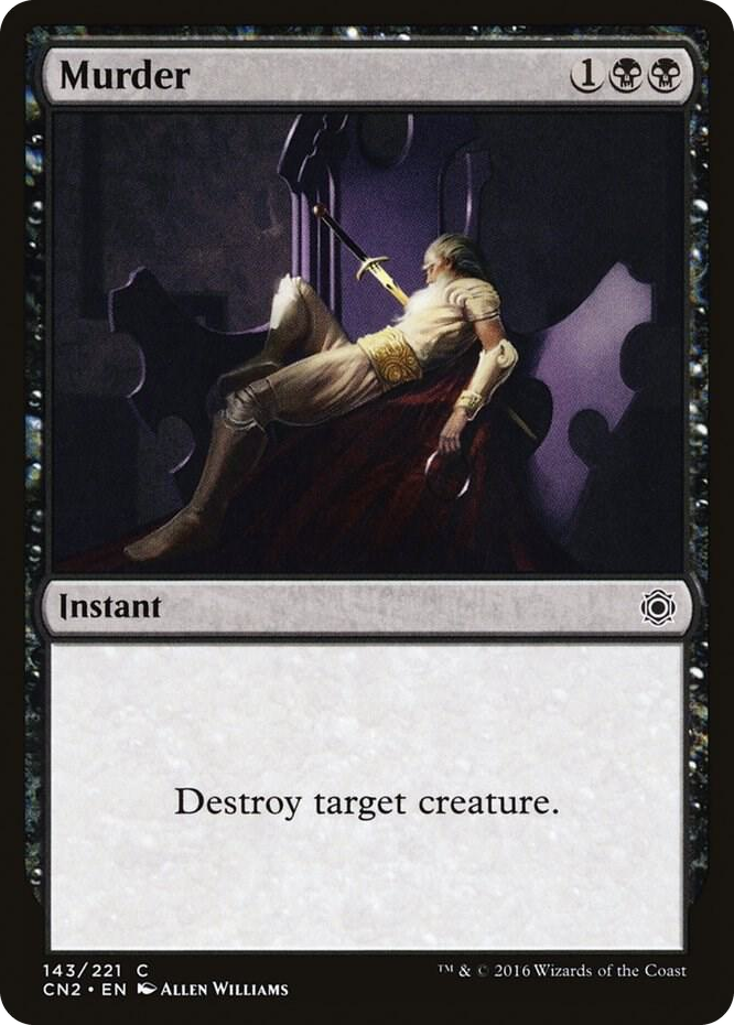Murder #143 C - Conspiracy: Take the Crown Pokemon card