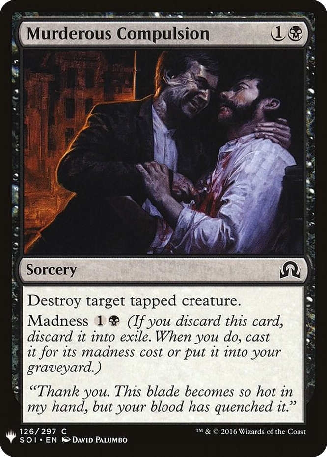 0126 Murderous Compulsion C The List Reprints