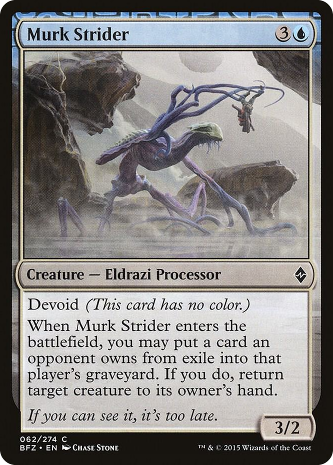 Murk Strider #62 C - Battle for Zendikar Pokemon card