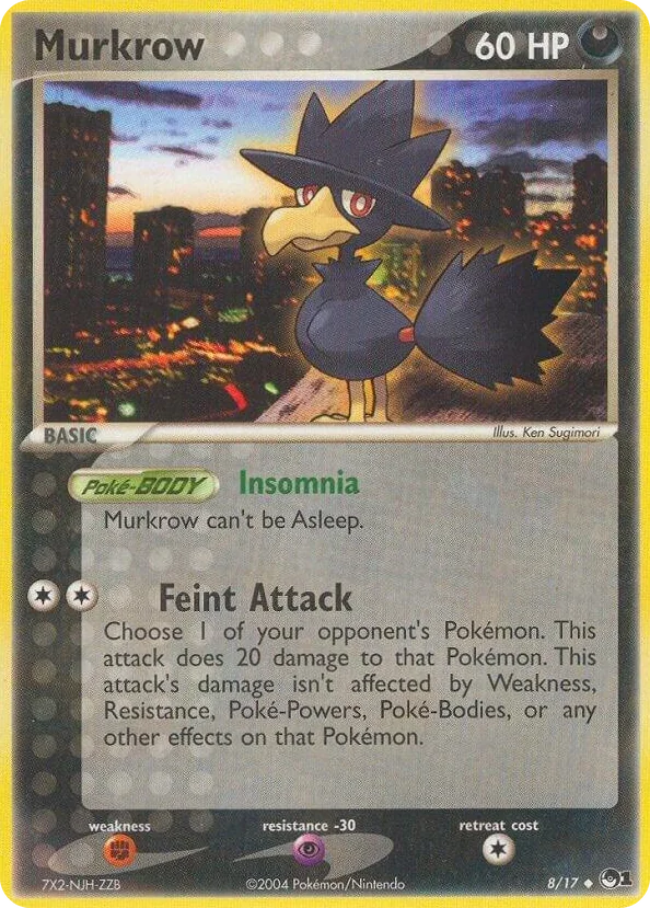 0008 Murkrow Uncommon POP Series 1