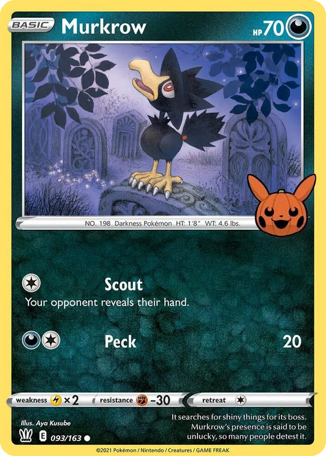 0093 Murkrow Promo Trick or Trade BOOster Bundle