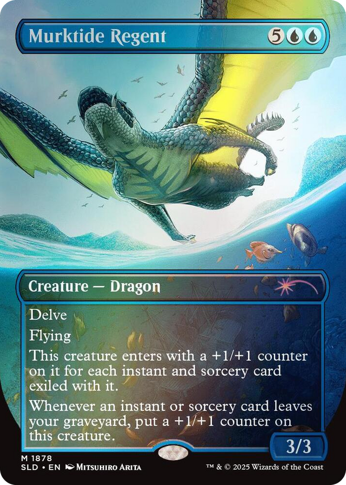 Murktide Regent (Rainbow Foil) #1878 M - Secret Lair Drop Series Pokemon card