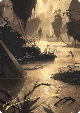 0026 Murkwater Pathway Art Card (Gold-Stamped Signature) S Art Series: Zendikar Rising