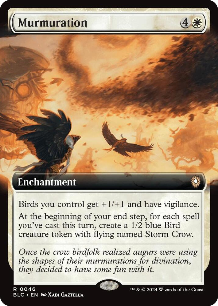 0046 Murmuration (Extended Art) R Commander: Bloomburrow