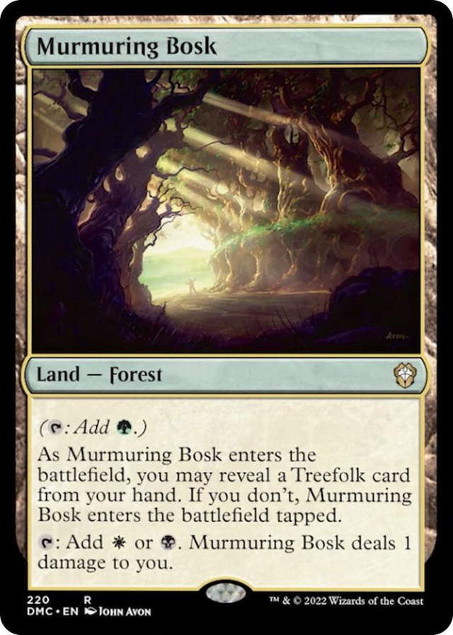 0220 Murmuring Bosk R Commander: Dominaria United
