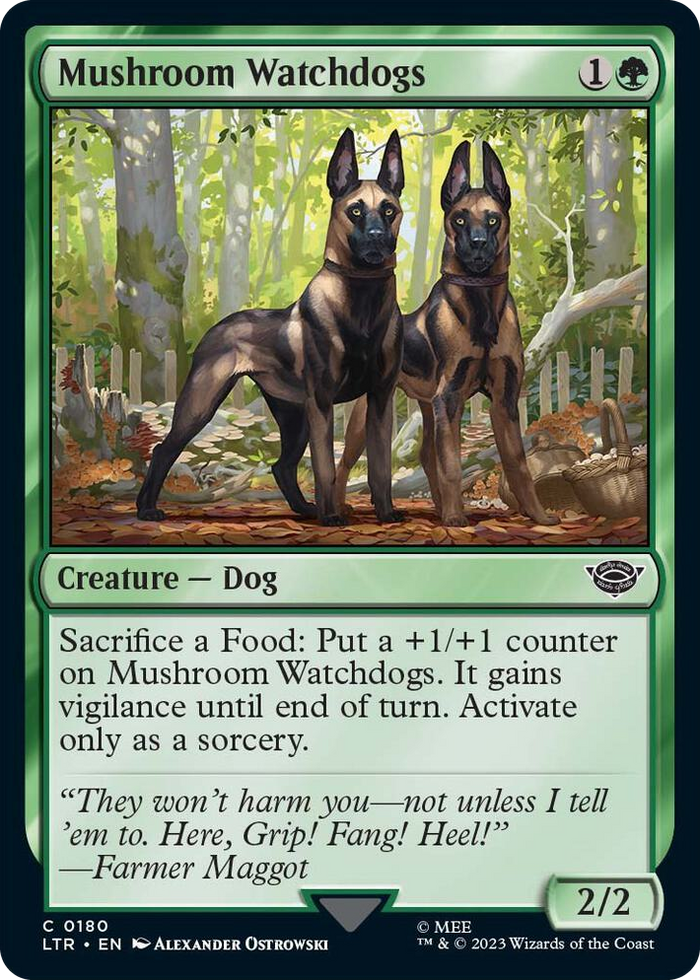 Mushroom Watchdogs #180 C - Universes Beyond: The Lord of the Rings: Tales of Middle-earth Pokemon card