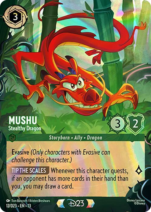 Mushu - Stealthy Dragon #12 Promo - D23 Promos Pokemon card