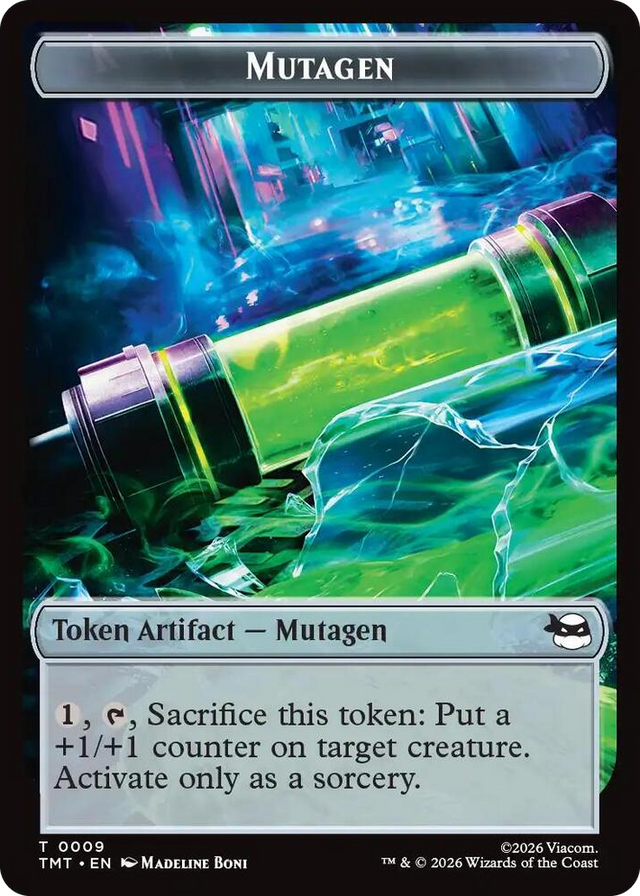 0009 Mutagen // Food Double-Sided Token T Teenage Mutant Ninja Turtles