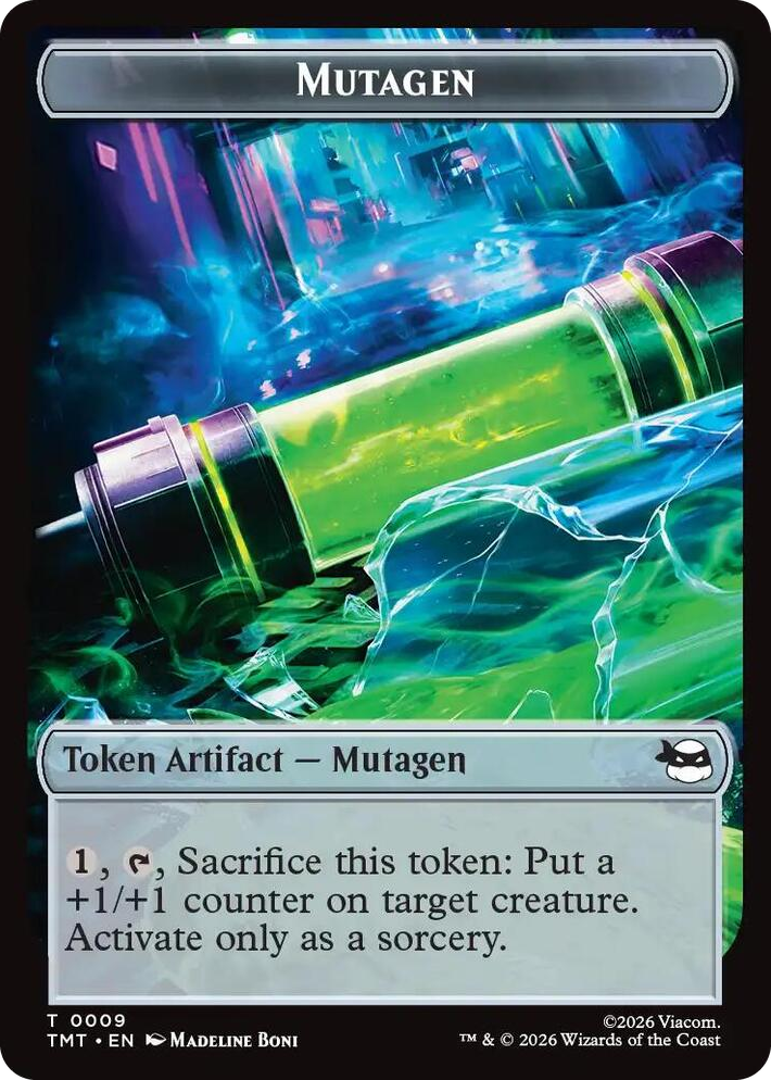 0009 Mutagen // Food Double-Sided Token T Teenage Mutant Ninja Turtles
