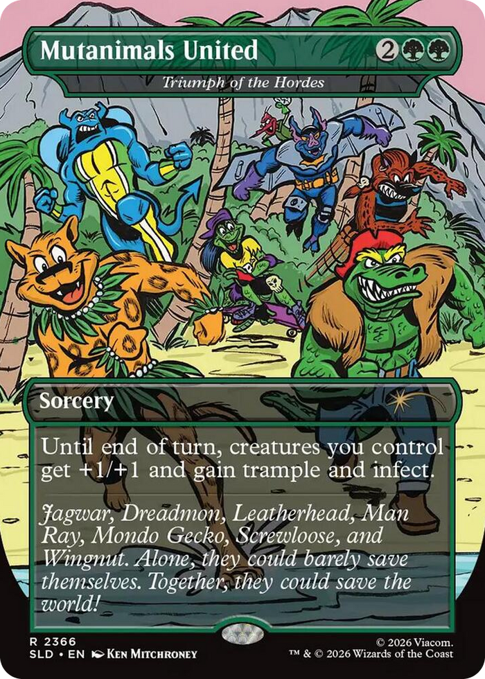 Mutanimals United - Triumph of the Hordes #2366 R - Secret Lair Drop Series Pokemon card